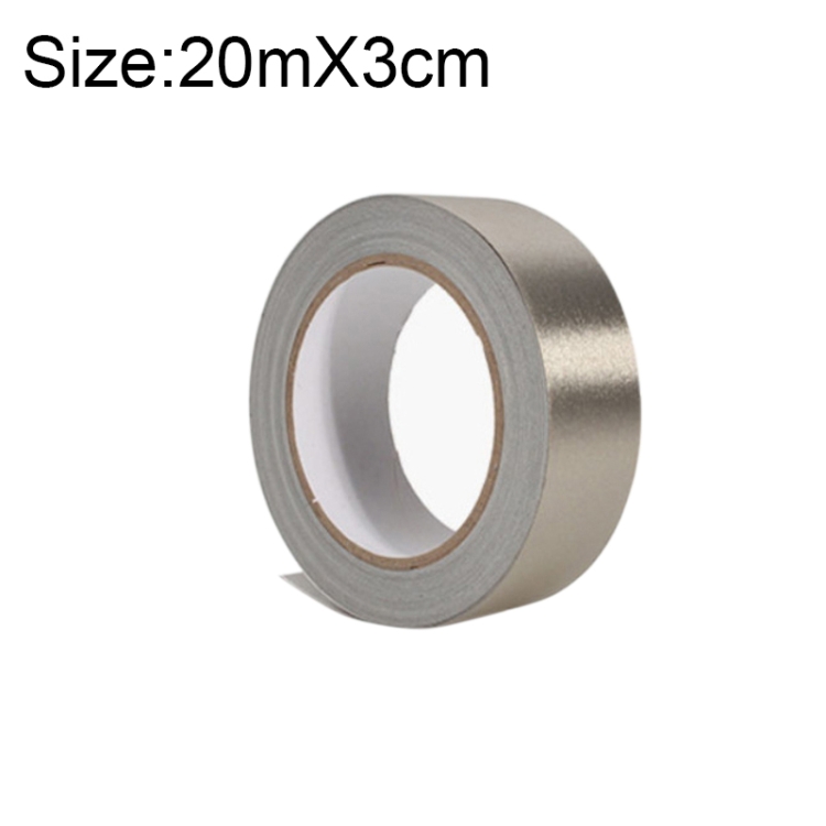 Plain Weave Double-sided Conductive Cloth Adhesive Cloth Single Sided Adhesive EMI Shielding Button Repairs, Size: 20m x 3cm