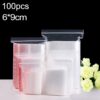 100pcs/pack PE Self Sealing Clear Zip Lock Packaging Bag, 6cm x 9cm, Custom Printing and Size are welcome