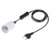 E27 Wire Cap Switch Lamp Holder Chandelier Power Socket with 1.2m Extension Cable, Small UK Plug, EU Plug, 1.5m, AU Plug, 1.2m, Big UK Plug, 1.5m, US Plug, 1.5m, Small UK Plug, 1.2m