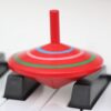 Parent-child DIY Puzzle Toy Mini Wooden Rotating Gyro, Size: 6*6cm(Random Color Delivery)