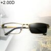 Dual-purpose Photochromic Presbyopic Glasses, +2.00D, +2.00D
