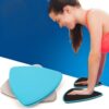 1 Pair 17.8cm Fitness Exercise Core Training Abdominal Workout Gliding Discs Sliding Disc, Triangle Shape, Round Shape