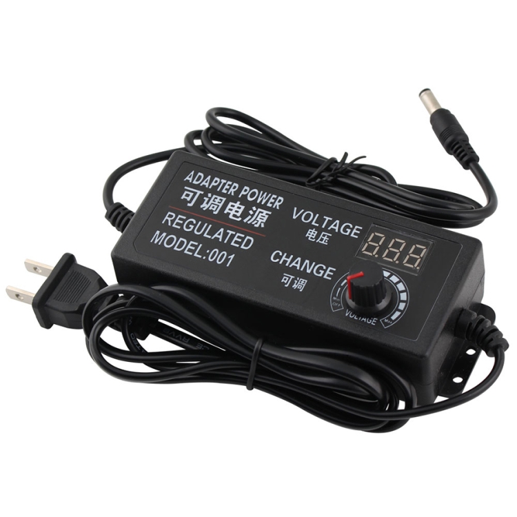 AC To DC Adjustable Voltage Power Adapter Universal Power Supply Display Screen Power Switching Charger, US 3-12-5A, EU 3-12-5A, US 3-24V-2A, EU 3-24V-2A, US 9-24V-3A, EU 9-24V-3A