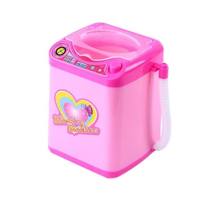 Mini Electric Washing Machine Pretend Play Children Furniture Toys, Washing Machine