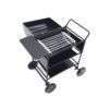1:12 Mini House Toy Simulation Outdoor Square Cart Oven, Cart Oven