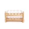 3 Sets 1:12 mini Doll House Dollhouse Iaboratory Glass Tube Test Tube Rack Miniature Food Play Scene Model