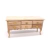 3 PCS 1:12 Mini Dollhouse Pocket Furniture Decoration Desk 6 Drawer Table Miniature Scene Props, 6 Drawer Table