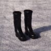 3 Pairs 1:12 Dollhouse Doll House Simulation Model mini Accessories Plastic Long Tube Rain Boots, 3 Pairs Long Tube Rain Boots