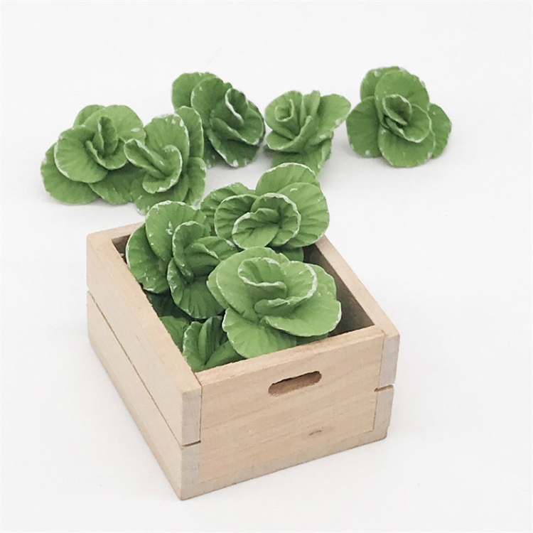 5 PCS 1:12 Mini House Toy Vegetable Simulation Cabbage Kitchen Accessory Mini House Toy, 5 PCS Cabbage