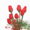 10 PCS 1:12 Mini House Toy Simulation Rose Bone for Garden Living Room, Rose Bone