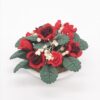 1:12 Mini House Toy Simulation Flower Potted Rose Bauble for Garden, Rose