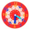 KBX-974 5 PCS Time Cognition Digital Clock Children Early Education Toy, Red, Rose Red, Sky Blue, Royal Blue, Green, Orange