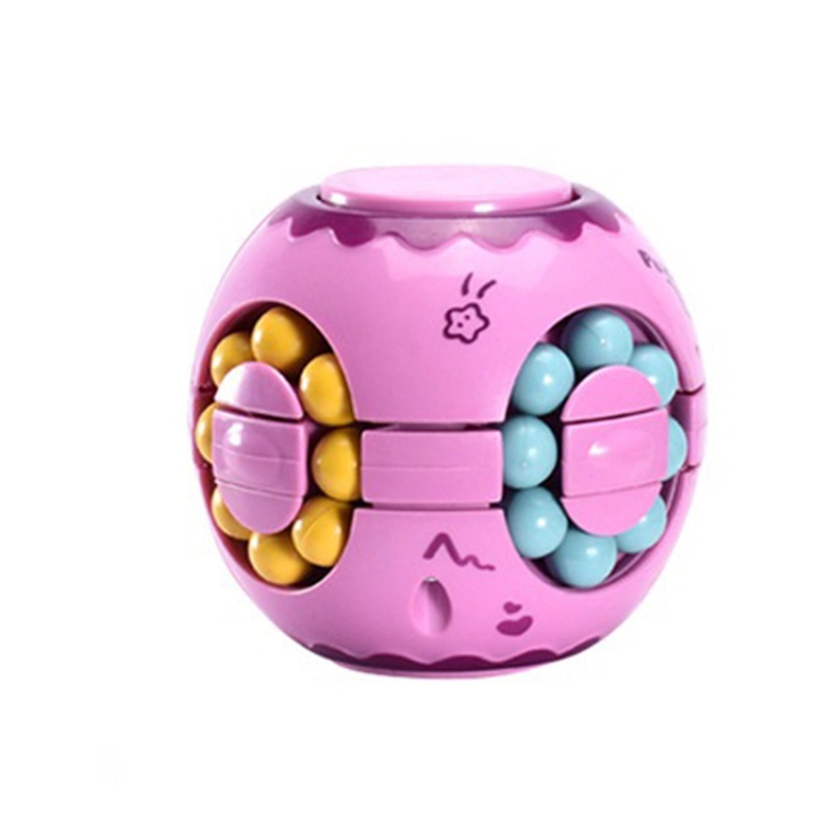 3 PCS Finger Magic Bean Rubik Cube Toy Children Intelligence Fingertip Spinning Top, 633-117M / Lilac, 633-117M / Yellow, 633-117M / Lake Cyan, 633-117M / Blue Indigo