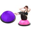 46cm Wave Speed Ball Yoga Semi-Circular Balance Ball Fitness Pilates Ball, 46cm Purple, 46cm Glossy Purple, 46cm Blue