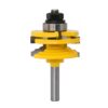 Woodworking Milling Cutter For Glass Doors And Windows Engraving Tenon Cutter, 1/2 Handle, 8 Handle Tenon Cutter