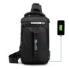 HaoShuai 1100-1 Men Chest Bag Multifunctional Single / Double Shoulder Backpack with External USB Charging Port, 1100-1 Black, 1100-1 Gray, 1100-1 Army Green, 1100-1 Khaki, 1100-1 Dark Blue