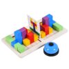 Parent-Child Two-Person Interactive Battle Building Block Toy Children Tabletop Reaction Game, MMD-1254 Battle Building Block