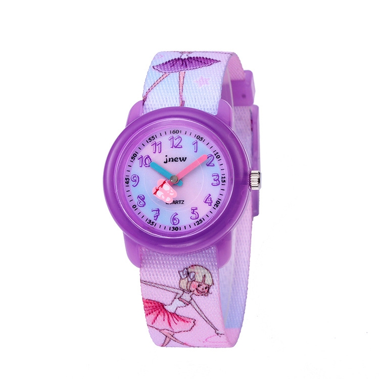 JNEW A369-86365 Children Cartoon Waterproof Time Cognitive Quartz Watch, JNEW A369-86365