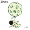 20 PCS Children Waterproof Space Luminous Tattoo Stickers, Ci-101, Ci-102, Ci-103, Ci-104, Ci-105, Ci-106, Ci-107, Ci-108, Ci-109, Ci-110, Ci-114, Ci-115, Ci-116, Ci-117, Ci-118