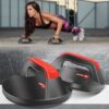 1 Pair Multifunctional Round Push-up Stand Abdominal Fitness Device,Style:, Cannot Rotate, Rotatable