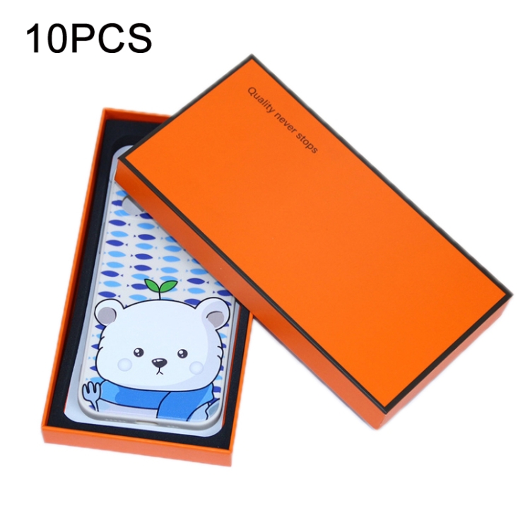 10 PCS Digital Product Phone Case/Tempered Film Box, Size:, Outer 191x100x22mm, Box+4.7 inch Inner Support, Box+5.4 inch Inner Support, Box+6.1 inch Inner Support, Box+6.7 inch Inner Support