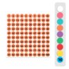 100 Stickers/Sheet Clothes Footwear Size Number Label Sticker, Diameter: 25mm, 10mm, 13mm, 15mm, 20mm, 25mm