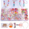 32 Grid  Acrylic Beaded Kids DIY Necklace Bracelet Toys, Without Box, With Color Box
