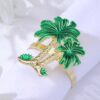 Western Restaurant Coconut Tree Metal Napkin Ring, Tree Metal Napkin Ring