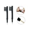 2 PCS 3 In 1 Hearing Aid Cleaning Brush with Wax Loop and Battery Magnet, Cleaning Brush