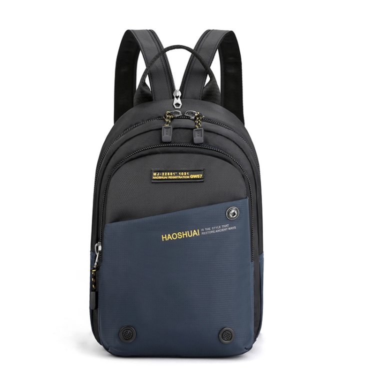 HAOSHUAI 6800 Leisure Sports Breast Bag Multi-Functional Shoulder Bag, 6800 Dark Blue, 6800 Army Green
