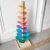 Rainbow Music Tree Wooden Rolling Ball Track Toys, Music Tree