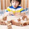 Children Animal String Beads Wood Wearing Rope Early Education Building Block