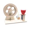 DIY Wooden Science Experiment Hand Generator Puzzle Toy, Hand Generator