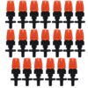 20pcs TF-118 Gardening Irrigation Drip Irrigation System Set Accessories, Spray Head (Orange), Single Hook Connection 4/7mm Capillary (Orange), Single Hook Connection 4/7mm Capillary (Gray), Both Sides Connection 4/7mm Capillary (Gray)...