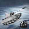 3D Metal Model Precision Mechanical Assembly Tank Assembly High Difficulty Toys, 952pcs Remote Control Tank, 945pcs Rocket Tank, 969pcs Double Port Tank, 843pcs Main Tank, 797pcs Stainless Steel Armored Vehicle