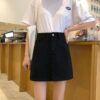 Women Slim Half-Body Skirt A-Type Package Hip Denim Short Skirt, S, M, L, XL, XXL