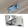 No Hole Hook With Locking Hasp Chest Of Drawers Door Lock With Iron Key, 2.5 inch Interlocking, 2.5 inch Non-Interlocking, 3 inch Interlocking, 3 inch Non-Interlocking, 4 inch Interlocking, 4 inch Non-Interlocking