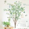 Plant Background Wall Stickers Living Room Sofa Decorative Decals, Tree