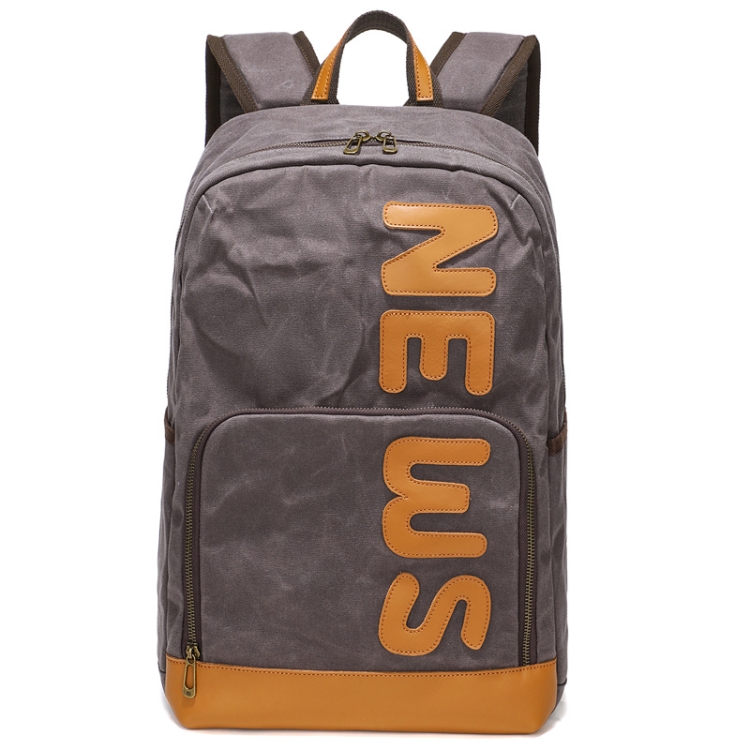 Retro Canvas Backpack Rucksack Large Capacity Laptop Bag, B20 Gray, B20 Khaki, B20 Earth Yellow