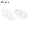 25pairs Eyeglasses Airbag Nosepiece Silicone Soft Nose Pad Universal Accessory, Medium, Large, Non-Slip