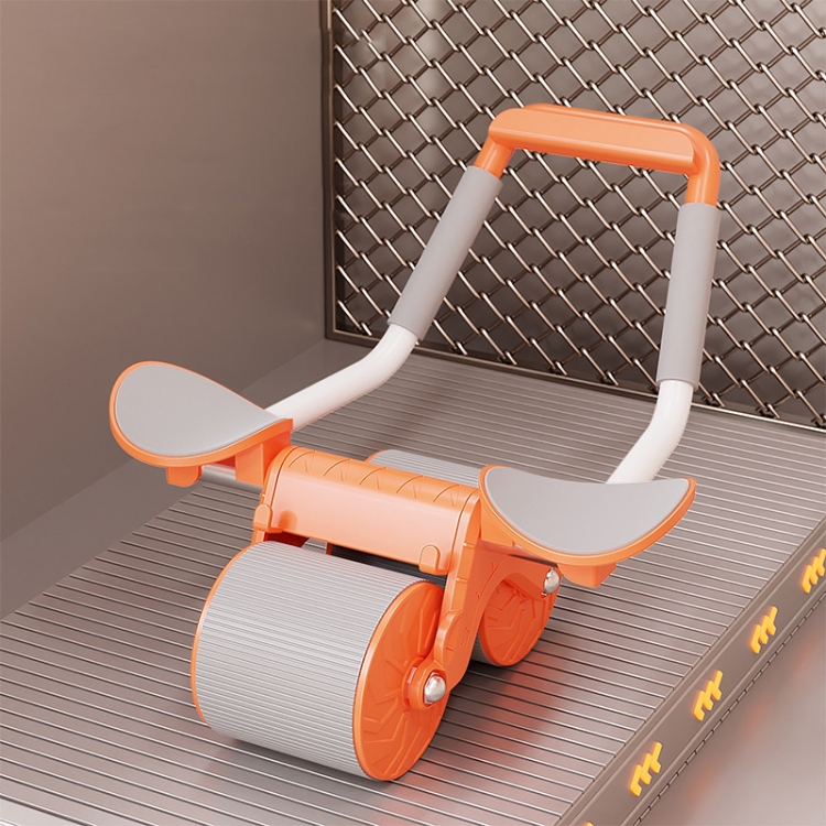 Automatic Rebound Abdominal Roller With Elbow Support & Mobile Phone Bracket, Standard Model Orange, Standard Model Black, Standard Model White, Timing Model Orange, Timing Model Black, Timing Model White
