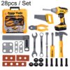 28pcs / Set Children Toolbox Toy Set Pretend Role Playing Simulation Repair Tools, T012A, T025