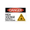 High-Voltage Electrical Box Hazard Warning Waterproof Sticker, 1pc 30x20cm, 2pcs /Set 15x10cm