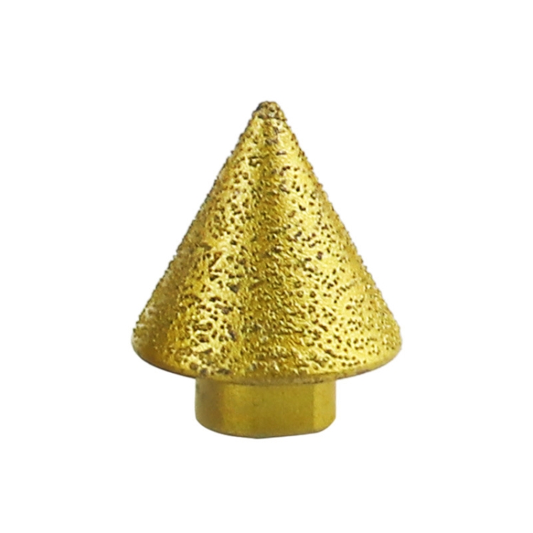 Diamond Chamfering Machine Conical Grinding Bit Tile Marble Quartz Drilling Hole Reamer Angle Grinder Drill Bit, Small Diameter-Pointed, Small Diameter-Flat Head, Large Diameter-Pointed, Large Diameter-Flat Head