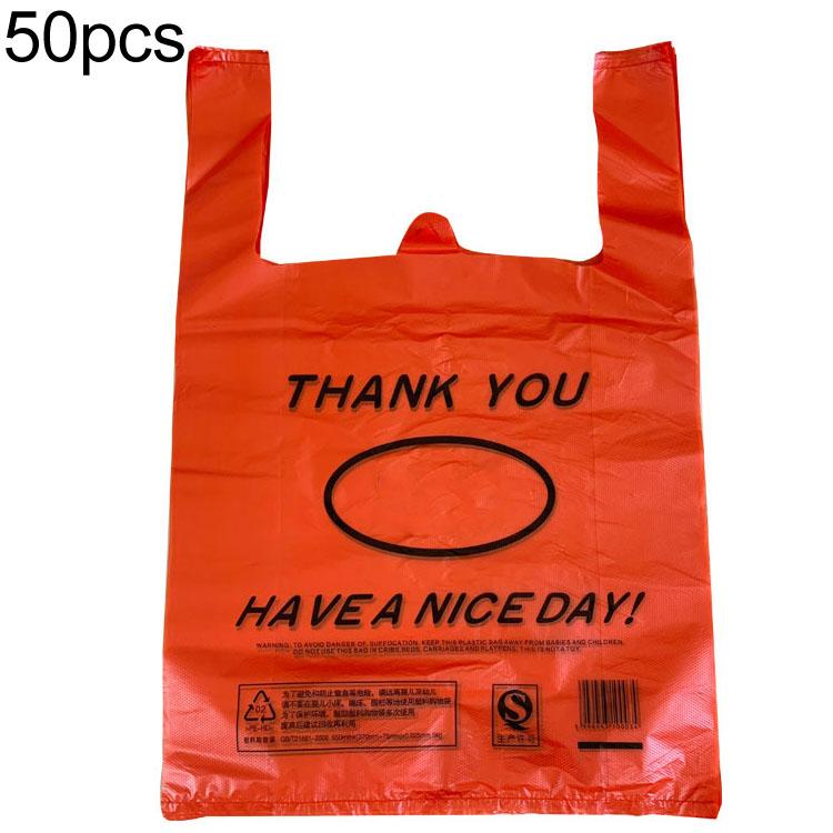 Plastic Bag, 50bags In One Package, Red Ordinary 40x60cm, Red Extra Thick 24x38cm, Red Extra Thick 26x42cm, Red Extra Thick 28x45cm, Red Extra Thick 30x48cm, Red Extra Thick 32x50cm, Red Extra Thick 35x56cm, Red Extra Thick 40x60cm...