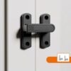 Screw-Mounted 0-7mm Adjustable Height Drop Sliding Door Lock Latch, Black, White, Gold, Gray, Black Fluorescent, Gray Fluorescent
