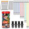 30pcs High-Elastic Rubber Elastic Cord Set Motorcycle Bicycle Tie-Down Straps Tent Elastic Cords, Bottled, Bagged