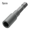 5pcs Multi-Purpose Bit Extension Bar Screwdriver Bit Accessories, 6.35mm