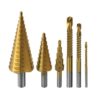 6pcs/Set Triangular Shank Drill Bits Woodworking Grooving Saw Drill Set, 6pcs /Set