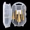 6-in-1 Step Drill Bit Set 4-12/4-20/4-32mm Unibit 3/6/8mm Hole Saws for Metal Wood Plastic